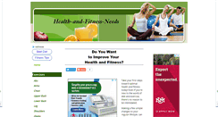 Desktop Screenshot of health-and-fitness-needs.com