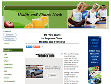 Tablet Screenshot of health-and-fitness-needs.com